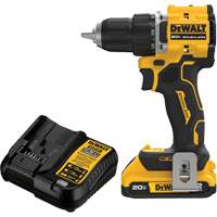 Ensemble visseuse-perceuse sans fil et sans balai ATOMIC COMPACT SERIES, Lithium-ion, 20 V, Mandrin 1/2" NRZ Safety Inc.