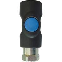 TOPQUIK S1 Industrial Quick Coupler, Polyester Composite/Stainless Steel, 1/4", Female NPT, 174 PSI NRZ Safety Inc.
