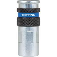 QUIKSILVER 2 Industrial Quick Coupler, Zinc-Plated Steel, 1/4", Female NPT, 362 PSI NRZ Safety Inc.