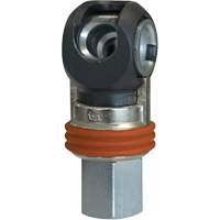 TOPQUIK SC Industrial Swing Quick Coupler, Nickel-Plated Steel, 3/8", Female NPT, 360 PSI NRZ Safety Inc.