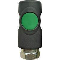 TOPQUIK S1 Ultraflo 7.8 mm Quick Coupler, Polyester Composite/Stainless Steel, 1/4", Female NPT, 174 PSI NRZ Safety Inc.