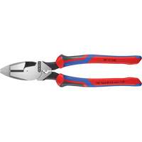 High Leverage Lineman's Pliers New England with Fish Tape Puller, Crimper & KNIPEXTEND Handle NRZ Safety Inc.