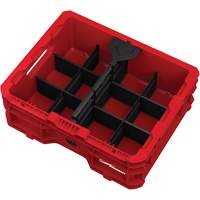 Bac &agrave; profil bas PACKOUT, 15" x 18-5/8" x 6-5/8", Noir/Rouge NRZ Safety Inc.