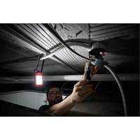 Rechargeable Low-Profile Magnetic Task Light, LED, 100/250/500 Lumens, Plastic/Aluminum Housing NRZ Safety Inc.
