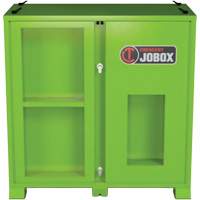 Armoire de rangement d'&eacute;PI sur place, Acier, Vert lime haute visibilit&eacute; NRZ Safety Inc.