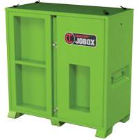 Armoire de rangement d'&eacute;PI sur place, Acier, Vert lime haute visibilit&eacute; NRZ Safety Inc.