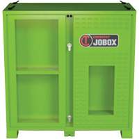 Armoire ventil&eacute;e pour le rangement d'&eacute;PI sur place, Acier, Vert lime haute visibilit&eacute; NRZ Safety Inc.