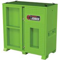 Armoire ventil&eacute;e pour le rangement d'&eacute;PI sur place, Acier, Vert lime haute visibilit&eacute; NRZ Safety Inc.
