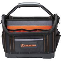 Sac ouvert de 14" pour outils d'ouvrier, 1680 Denier/Polyester, 25 pochettes, Noir/Gris/Orange NRZ Safety Inc.