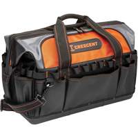 Sac &agrave; outils 20" pour entrepreneur, 1680 Denier/Polyester, 31 pochettes, Noir/Gris/Orange NRZ Safety Inc.