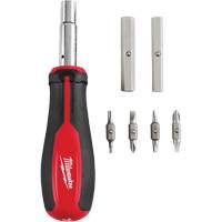 Tournevis multibits &agrave; entraînement magn&eacute;tique 1/4" et 3/8" 11 en 1, 8" lo, Prise Coussin&eacute;e NRZ Safety Inc.