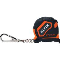 Ruban &agrave; mesurer porte-cl&eacute;, 1/2" x 6'/2 m, Marques de goujon 1/32''/0,79 mm NRZ Safety Inc.