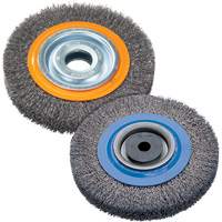 Brosse rotative, 8" dia., Fils 0,118", Arbre 1-1/4" NRZ Safety Inc.