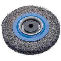 Brosses rotatives &agrave; fils torsad&eacute;s d'&eacute;tabli, 6" dia., Fils 0,0118", Arbre 1/2" - 1-1/4" NRZ Safety Inc.
