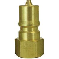Hydraulic Quick Coupler Plug, 3/4" Dia., Brass NRZ Safety Inc.