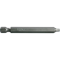 1/4" Square Recess Power Bits, Square, #3 Tip, 1/4" Drive Size, 2-3/4" Length NRZ Safety Inc.