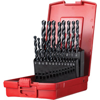 Jobber Length Drill Bit Set, 21 Pieces, High Speed Steel NRZ Safety Inc.