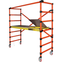 Mobile Work Scaffolding - Speedy Mobile Scaffolding, Fibreglass Frame, 79-1/2" D x 78" H NRZ Safety Inc.