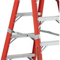 6600 AA Series Industrial Extra Heavy-Duty 2-Way Stepladders, Fibreglass, 375 lbs. Capacity, 4' NRZ Safety Inc.