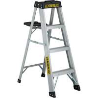 3400 Series Industrial Extra Heavy-Duty Step Ladder, 4', Aluminum, 300 lbs. Capacity, Type 1A NRZ Safety Inc.