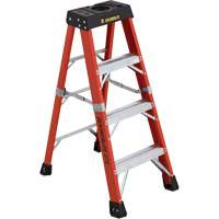 Industrial Extra Heavy-Duty Stepladders (6800 AA Series), 4', Fibreglass, 375 lbs. Capacity, Type 1AA NRZ Safety Inc.