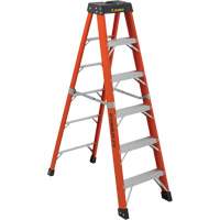 Escabeaux industriels extra robustes (s&eacute;rie 6800 AA), 6', Fibre de verre, Capacit&eacute; 375 lb, Type 1AA NRZ Safety Inc.