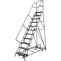 &eacute;chelles roulantes multidirectionnelles, 11 marches, Largeur de la marche 24", Hauteur de la plateforme 110", Acier NRZ Safety Inc.