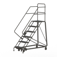 Heavy Duty Safety Slope Ladder, 6 Steps, Perforated, 50° Incline, 60" High NRZ Safety Inc.