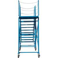 Snow Ladder, Steel, 10 Steps, 99" H, 85-1/2" D, 48" Step, Serrated NRZ Safety Inc.