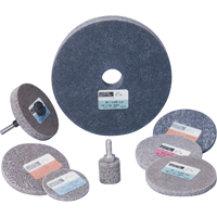 Meule homog&egrave;ne &agrave; faible densit&eacute; de s&eacute;rie 500 Standard Abrasives, 3" x 1/4", Arbre de 1/4", Grain de Moyen, Oxyde d'aluminium NRZ Safety Inc.