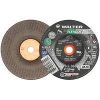FLEXCUT MILL SCALE Grinding Wheel, 5", 36 Grit, Aluminum Oxide, 5/8"-11, 12200 RPM, Type 29 NRZ Safety Inc.