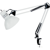 Lampes de bureau &agrave; pince - Bras flexible, 100 W, Incandescente, Pinces serre-joints, Col 36", Blanc NRZ Safety Inc.