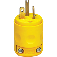 Commercial Grade Straight Blade Plug, Plastic, 20 A, 125 V NRZ Safety Inc.