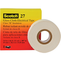 Rubans isolants en toile de verre 27 Scotch, 19 mm (3/4") la x 20 m (66') lo NRZ Safety Inc.