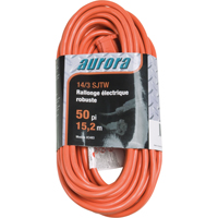 Cordon rallonge en vinyle, Ext&eacute;rieur, SJTW, AWG 14/3, 15 A, 50' NRZ Safety Inc.