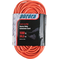 Cordon rallonge en vinyle, Ext&eacute;rieur, SJTW, AWG 14/3, 13 A, 100' NRZ Safety Inc.