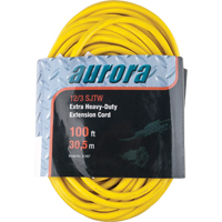 Cordon rallonge en vinyle, Ext&eacute;rieur, SJTW, AWG 12/3, 15 A, 100' NRZ Safety Inc.