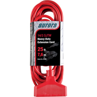Cordon rallonge en vinyle, Ext&eacute;rieur, SJTW, AWG 14/3, 15 A, 3 prise(s), 25' NRZ Safety Inc.