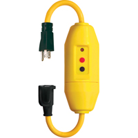 In-Line GFCI Cord Set, 120 V, 15 A, 1-1/5' Cord NRZ Safety Inc.