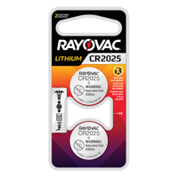 CR2025 Lithium Coin Cell Batteries, 3 V NRZ Safety Inc.