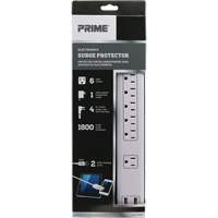 USB Charging Surge Protectors, 6 Outlets, 1800 J, 1875 W, 4' Cord NRZ Safety Inc.