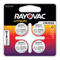 CR2032 Lithium Coin Cell Batteries, 3 V NRZ Safety Inc.
