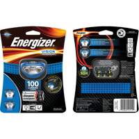 Lampe frontale Vision, DEL, 100 lumens, 10 hres de fonctionnement, piles AAA NRZ Safety Inc.