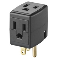 Cube triple mis &agrave; la terre, 3 Prise(s), Aucune, 15 A, 1875 W, 125 V NRZ Safety Inc.