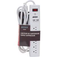 Limiteur de surtension avec chargeur USB, 6 Prises, 1200 J, 1875 W, Cordon 6' NRZ Safety Inc.