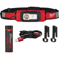 Beacon USB Hard Hat Light, LED, 600 Lumens, 2 Hrs. Run Time, Rechargeable Batteries NRZ Safety Inc.