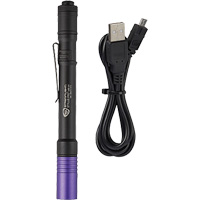 Lampe stylo UV avec port de recharge micro USB Stylus Pro, DEL, Corps en Aluminium, piles Rechargeable, Compris NRZ Safety Inc.