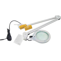 Lampe grossissante, Dioptrie 3, Ampoule DEL, Bras de 45", Pinces serre-joints, Gris NRZ Safety Inc.