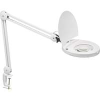 Lampe loupe ajustable, Dioptrie 5, Ampoule DEL, Bras de 47", Pinces serre-joints, Blanc NRZ Safety Inc.