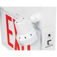 Exit Sign with Security Lights, LED, Battery Operated/Hardwired, 12-1/10" L x 11" W, English NRZ Safety Inc.
